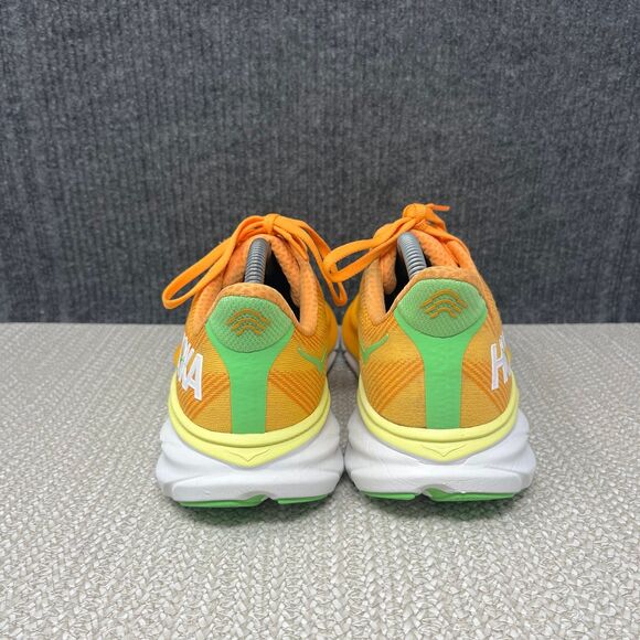 Hoka One One Clifton 9 Solar Flare Sherbet Orange Running Shoes Mens 8.5 D